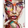 Aliexpress Pintura al Óleo Colorida de Mujeres Africanas Arte de Personajes Abstractos Estudio Entrada de Restaurante Núcleo de Pintura Decorativa