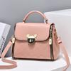 Bolso de Mujer Bolso Cruzado de Hombro de Moda y Tendencia Textura de PU Bolso de Mano Refrescante Gran Capacidad Bolso Cuadrado Pequeño Romboidal
