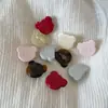 Pinza para el pelo de oso de acetato con letras repujadas estilo coreano, pinza de pico de pato lateral suave y delicada, accesorio para el pelo de princesa dulce, pinza para el flequillo