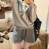 Shorts de Lã de Cordeiro Branco para Mulheres, Adequado para Usar ao Ar Livre no Outono e Inverno, Novo Estilo 2025, Tamanho Petite, Hot Pants com Forro de Fleece, Shorts Casuais para Botas de Cintura Alta