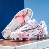 Chuteiras de futebol infantis transfronteiriças, tênis de treino para esportes ao ar livre, chuteiras de futebol masculinas para alunos do ensino fundamental e médio, chuteiras femininas atacado