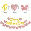 Decoración para fiesta temática del Día de la Madre Traje happymother'sday Bandera del Día de la Madre Chandelier Espiral Tarjeta