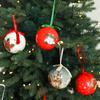 Pingente de bola de Natal Padrão de elementos de Natal bola pintada boneco de neve bola de bolha As decorações da árvore de Natal podem ser misturadas em lote transfronteiriço