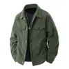 Chaqueta Cálida Cortavientos de Pana para Primavera y Otoño Estilo Funcional Retro Americano Abrigo de Trabajo Ropa Deportiva Resistente al Desgaste Top Casual