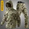 Nueva chaqueta de primavera para hombre para comercio transfronterizo, ropa de camuflaje para exteriores, ropa de trabajo casual de longitud media con múltiples bolsillos, ropa de protección laboral