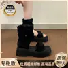 Sandalias Romanas de plataforma gruesa para mujer que aumentan la altura, nuevas sandalias de plataforma súper populares de verano 2026, Botas Martin de venta caliente, Botines