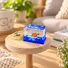 Llavero Creativo Portátil con Colgante Líquido del Mundo Marino, Juguete Delfín de Arena Movediza para Alivio del Estrés, Regalo de Cumpleaños