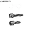 Tornillos de Tapón de Madera de Acero, Tornillos de Hebilla de Correa QD, Juego de Tornillos de Fijación para Trípode de Dos Piezas con Clip de Mariposa