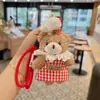 Nuevo Uniforme de Chef Oso Peluche Muñeco Llavero Lindo y Lindo Muñeco Colgante de Bolsa Producto Terminado Creativo Colgante