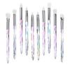 Explosões transfronteiriças 10 Conjunto de pincéis de maquiagem Cristal de Diamante cabo de acrílico com Diamante beleza ferramentas de beleza em estoque