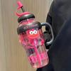 Vaso de Agua para Niñas, Popote de Verano de Aspecto Elevado, Vaso de Gran Barriga, Colador de Té de Gran Capacidad, Resistente a Altas Temperaturas, Lindo Vaso de Plástico para Hacer Té