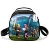 Bolsa de Almuerzo para Estudiantes de Primaria, Bolsa de Picnic, Bolsa de Hielo Redonda, Bolsa Térmica con Estampado Divertido, Bolsa de Hombro Única, Bolsa de Almuerzo de Dibujos Animados