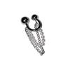 Nuevo y Elegante Ear Cuff de Cadena de Perlas 2025 para Mujer, Clip para Oreja de Diseñador para Mujeres Sin Perforaciones, Accesorio para Oreja de Estilo Minimalista