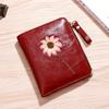 Ins Billetera Pequeña para Mujer Corta 2025 Nueva Estilo K Simple Pequeña Fresca Estudiante Cierre de Cremallera Hebilla Plegable Clip para Monedas