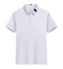 Camiseta de Manga Corta con Cuello de Solapa de Seda Helada de Verano Personalizada para Hombre Camisa Polo de Publicidad Cultural para Equipos Corporativos Ropa de Trabajo Personalizada Estampada con Logo