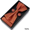 Caja de Regalo Nueva de Lujo para Hombre Lista para Usar Conjunto de Corbata de Moño Pañuelo Cuadrado Gemelos Accesorios de Moda para Vestir Formal de Negocios Regalo
