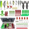 Conjunto de Iscas, Conjunto Completo de Spinnerbaits, Iscas Minnow, Iscas de Sapo, Iscas Macias, Iscas Transfronteiriças para Pesca em Todas as Camadas da Água