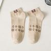 Calcetines cortos transpirables y absorbentes del sudor de nueva moda retro para verano y otoño para hombre, calcetines náuticos invisibles de caña baja, al por mayor