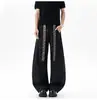 Pantalones largos casuales de pierna ancha, con cinturón, de cuadros retro transfronterizos para hombre, nuevo estilo para primavera, otoño, verano, de caída suave