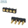 Conector POGOPIN dedal de resorte dedal de antena chapado en oro pasador de inserción de pasador de dedal lado del orificio del pasador pasta de soldar tipo cable de soldadura de carga pasador plano