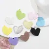Aleación Encaje Patrón de Hoja Corazón Colgante Colorido Irregular Hecho a Mano DIY Joyería Pulsera Collar Accesorios Materiales