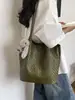 Bolso de hombro grande de verano 2026 para mujer, patrón tejido de nicho estilo coreano transfronterizo, elegante bolsa tote para ir al trabajo