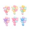 Bonita serie de globos multicolores brillantes, pegamento de crema para hacer uno mismo, carcasa de teléfono móvil casera, tocado de resina, accesorios al por mayor