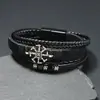 Venta Caliente Transfronteriza Nuevo Estilo Retro Europeo y Americano Personalizado Lanza de Batalla Martillo de Trueno Pulsera con Cierre Magnético para Hombre Joyería para Hombre Venta al por Mayor