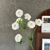Flores de Simulación 8 Cabezas Peonía Mariposa Boda Flores Artificiales de Seda de Alta Gama Adornos Terminados Decoración de Sala de Estar Flores Falsas Venta al por Mayor