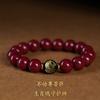 Explosiones en vivo trémolo con pulsera de cinabrio crudo para mujer, cuenta de transferencia de Buda de la suerte de nacimiento, pulsera del año de la suerte de nacimiento, regalo para hombre