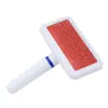 Venta al por mayor Perro Blanco Airbag Peine de Aguja de Acero Inoxidable Cepillo para Pelo de Perro Peine de Acero Inoxidable para Perros Suministros para Mascotas