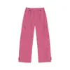 Calça casual softshell à prova de três elementos para homens e mulheres, estilo dopamina de outono, calça de trabalho de perna reta solta multicolorida para atividades ao ar livre para mulheres