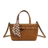 Bolsa Pequena Quadrada de Seda com Textura de Alto Padrão, Moda de Nicho, para Mulheres, Novo Estilo Outono/Inverno 2025, Bolsa Transversal Simples Retro