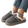 Pantuflas de algodón para mujer 2026, pantuflas de interior para el hogar de invierno, pantuflas estilo boucle, pantuflas de felpa con suela gruesa, cálidas, cómodas y con suela suave