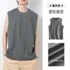 Camiseta sin mangas de baloncesto transfronteriza de verano holgada de secado rápido chaleco exterior americano de seda de leche para hombre talla grande