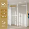 Prateleira poste de chão a teto varal de secagem quarto guarda-roupa doméstico retrátil varal interno para pendurar roupas cabide