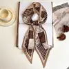 Pañuelo de Seda Pequeño Angulado Rouyun 2026 para Mujer, Elegante y Sofisticado, Pañuelo para Cuello Estilo Coreano y Japonés, Pañuelo de Cinta, Pañuelo para Cuello Estilo Coreano