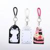 Conjunto de cartões cordão atacado corda de couro trançado chaveiro anti-perda novo criativo carro DIY pingente de chave feito à mão