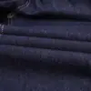 Pantalones de Hombre Finos Azul Oscuro Antidesvanecimiento Primavera y Verano Rectos de Cintura Media Elásticos Simples Jeans de Negocios para Hombre