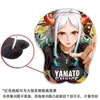 Alfombrilla de ratón 3D estéreo para el pecho, almohadilla de silicona para la muñeca, una pieza, Empress Anime Juego Dormitorio, almohadilla suave para reposamanos