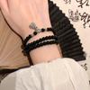 Pulseira Étnica Retrô Saco da Fortuna Multi-Círculo Novo Estilo Chinês Estilo Nacional Pulseira de Prata Xizang Estilo Antigo Colar Clavícula Conta Buda