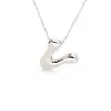 Amazon Caliente 18k Globo Dorado Burbuja Lindo Gordito 26 Colgante de Alfabeto Inglés Collar Mujer