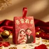 Caixas de doces festivas para casamento, designs de desenhos animados estilo chinês, sacolas e caixas de presente criativas e elegantes para casamento e noivado