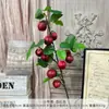 Ramas Pequeñas de Manzana Artificiales para Decoración Suave de Año Nuevo, Entrada, Decoración de Sala de Estar, Adornos para Mueble de TV, Frutas de Espuma, Frutas Rojas, Bayas Artificiales