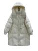 Abrigo largo de plumón de alta gama con cinturón para mujer, Moda de Invierno 2026, Diseño con capucha, Chaqueta engrosada de plumón de pato blanco hasta la rodilla