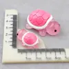 Accesorios de Resina para Tocados DIY Paquete de Materiales de Pegamento Cremoso con Agujero para Funda de Teléfono Móvil Luminosa Hebilla de Zapato de Animal Tortuga Pasador