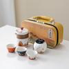 Juego de té de viaje Qianli Jiangshan Guochao Wenchuang, taza exprés, traje, empresa, negocios, para enviar a clientes, regalos de acompañamiento