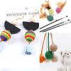 Bola de Pom de Acrílico de 16 mm Color Forma de Cuentas Juguete para Gato Mascota Pendientes de Cuentas DIY Accesorios