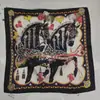 Pañuelo cuadrado estampado de leopardo bufanda coreana femenina de seda versátil pañuelo para el pelo bufanda retro flor de anacardo pañuelo cuadrado pequeño venta al por mayor