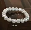 HEIY BAI Pulsera de Perlas Artificiales Retro Francesa Pulsera Completamente de Perlas Pulsera de Temperamento Elegante Hilo Simple para Mujer